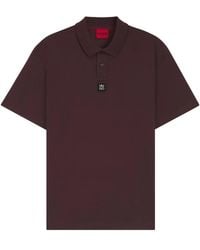 HUGO - Logo-Patch Polo Shirt - Lyst