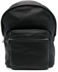 ZEGNA - Rucksack Mit Logo-Schild - Lyst