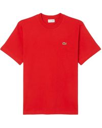 Lacoste - Logo-Patch Crew-Neck T-Shirt - Lyst