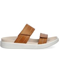 Ecco - Claquettes Soft Sandal À Attache Scratch - Lyst