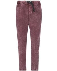 White Sand - Belted Corduroy Trousers - Lyst