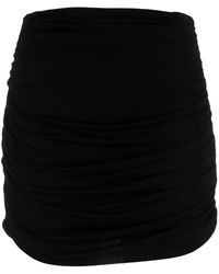 Tory Burch - Gonna mini a vita alta arricciata - Lyst