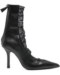 Patrizia Pepe - 95Mm Second-Skin Ankle Boots - Lyst