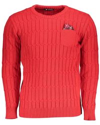 U.S. Grand - Cable-Knit Pocket-Detail Sweater - Lyst