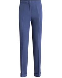 Etro - Cady Cigarette Cuffed Trousers - Lyst