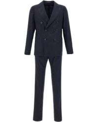 Tagliatore - Peak-Lapels Double-Breasted Suit (Two-Piece) - Lyst
