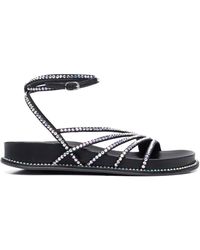 Le Silla - Crystal-Embelished Sandals - Lyst