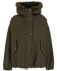 VALENTINI 1972 - Faux-Fur Trim Hooded Jacket - Lyst
