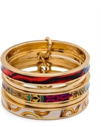Moschino - Mixed-print Connected Bangles - Lyst