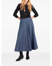 Societe Anonyme - Jupe Mi-Longue Shibuya À Coupe Évasée - Lyst