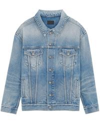 Saint Laurent - Oversized Denim Jacket - Lyst