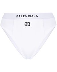 Balenciaga - Logo-embroidered Sports Briefs - Lyst