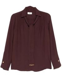 Elisabetta Franchi - V-Neck Buttoned Top - Lyst