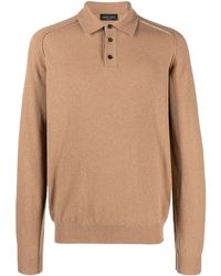 Roberto Collina - Fein gestricktes Poloshirt - Lyst