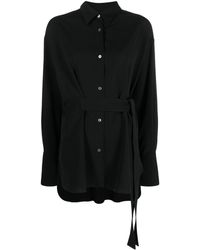Studio Nicholson - Buttoned-up Belted Shirt - Lyst