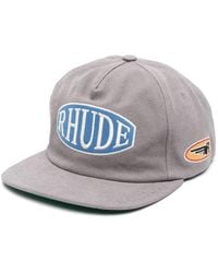 Rhude - Off Roading Logo-Embroidered Cap - Lyst