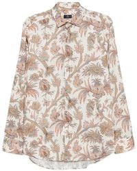 Etro - Paisley-Print Long-Sleeve Shirt - Lyst