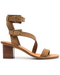 Zadig & Voltaire - Cecilia Caprese 70mm Leather Sandals - Lyst