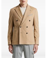 Peserico - Double-Breasted Patch-Pocket Jacket - Lyst