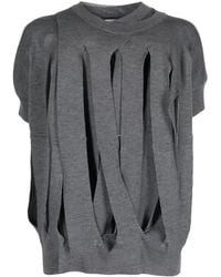 Junya Watanabe - Cut-out Knitted Top - Lyst