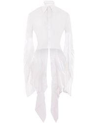 Yohji Yamamoto - Extra-long Sleeve Cotton Blouse - Lyst