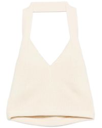 Wardrobe NYC - Cotton Halterneck Top - Lyst