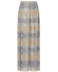 Giorgio Armani - Bead-Embellished Patterned Maxi Skirt - Lyst