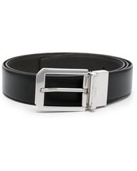 ZEGNA - Reversible-Buckle Leather Belt - Lyst