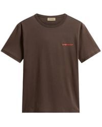 Woolrich - Garment-Dyed Graphic-Print T-Shirt - Lyst