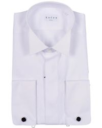 Xacus - Cufflink-Detail Button-Down Cotton Shirt - Lyst