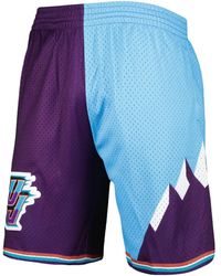 Mitchell & Ness - X NBA Utah Jazz 1996 Split Swingman Shorts - Lyst