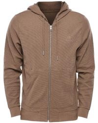 DIESEL - Waffle-Knit Zip-Up Hoodie - Lyst