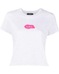 A.P.C. - Astoria Logo-print T-shirt - Lyst