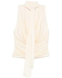 AYA MUSE - Self-Tie Draped Top - Lyst