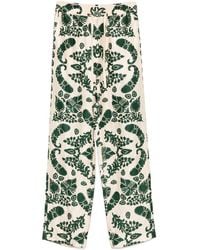 Sandro - Floral-Print Trousers - Lyst