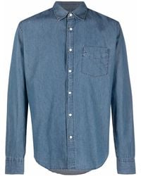 Aspesi - Pocket Button-Up Denim Shirt - Lyst