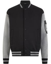 Herno - Chaqueta Bómber Con Bolsillo En La Manga - Lyst