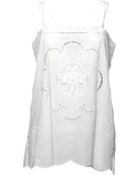FRONT STREET 8 - Floral-Embroidered Sleeveless Top - Lyst