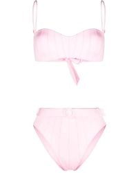 Noire Swimwear - High-Waist Belted Bikini Set - Lyst