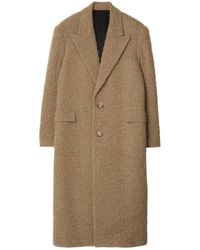 Burberry - Manteau Droit À Simple Boutonnage - Lyst