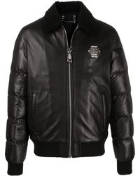 philipp plein leather jacket price