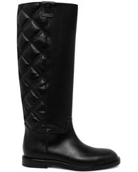 Baldinini - Quilted Knee-High Boots - Lyst