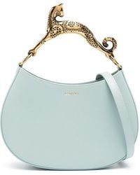 Lanvin - Hobo Cat Leather Bag In Glacial Blue - Lyst