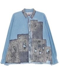 Kafeneo by TBF - Hemd Im Patchwork-Look - Lyst