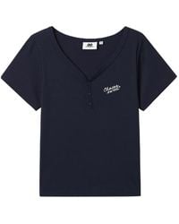 Chocoolate - Button Ribbed T-Shirt - Lyst