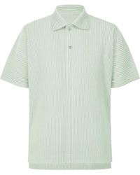 Homme Plissé Issey Miyake - Monthly Colors June Plissé-Effect Polo Shirt - Lyst