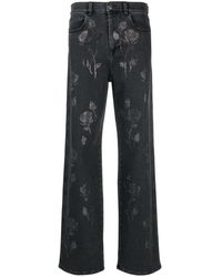 GIUSEPPE DI MORABITO - High-rise Embellished Flared Jeans - Lyst
