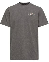Moncler - Logo-Patch Short-Sleeve T-Shirt - Lyst