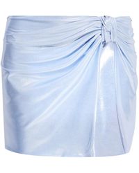 MISBHV - Mini-Rok Met Metallic Afwerking - Lyst