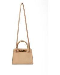 Fabiana Filippi - Turn-Lock Suede Tote Bag - Lyst